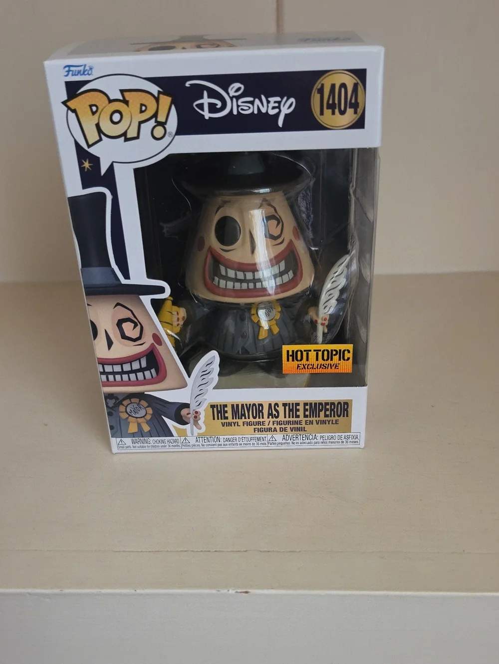 Funko Pop Disney The Mayor as The Emperor - Beige & Black